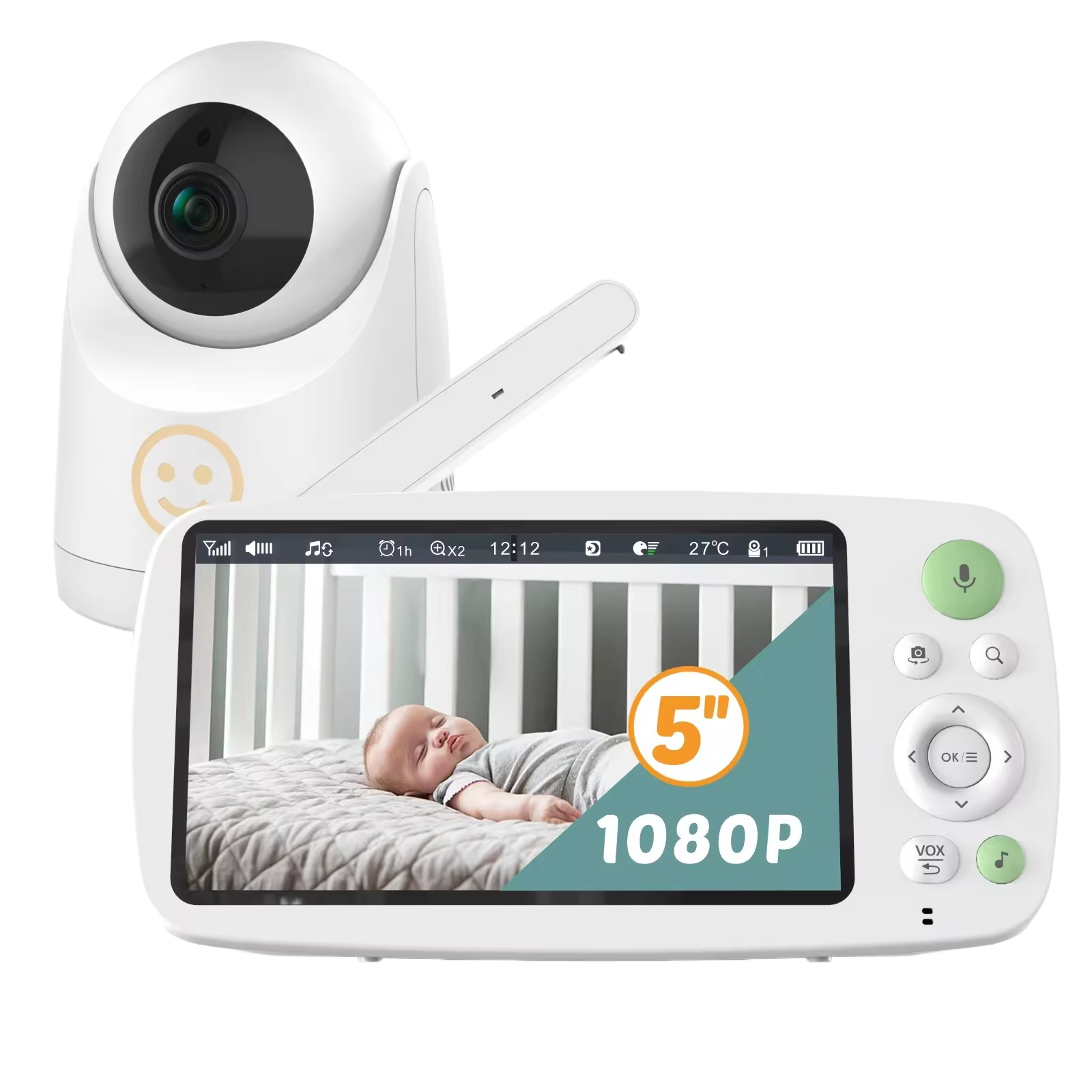 New 5inch 1080p Baby Monitor With High Quality and Low Price